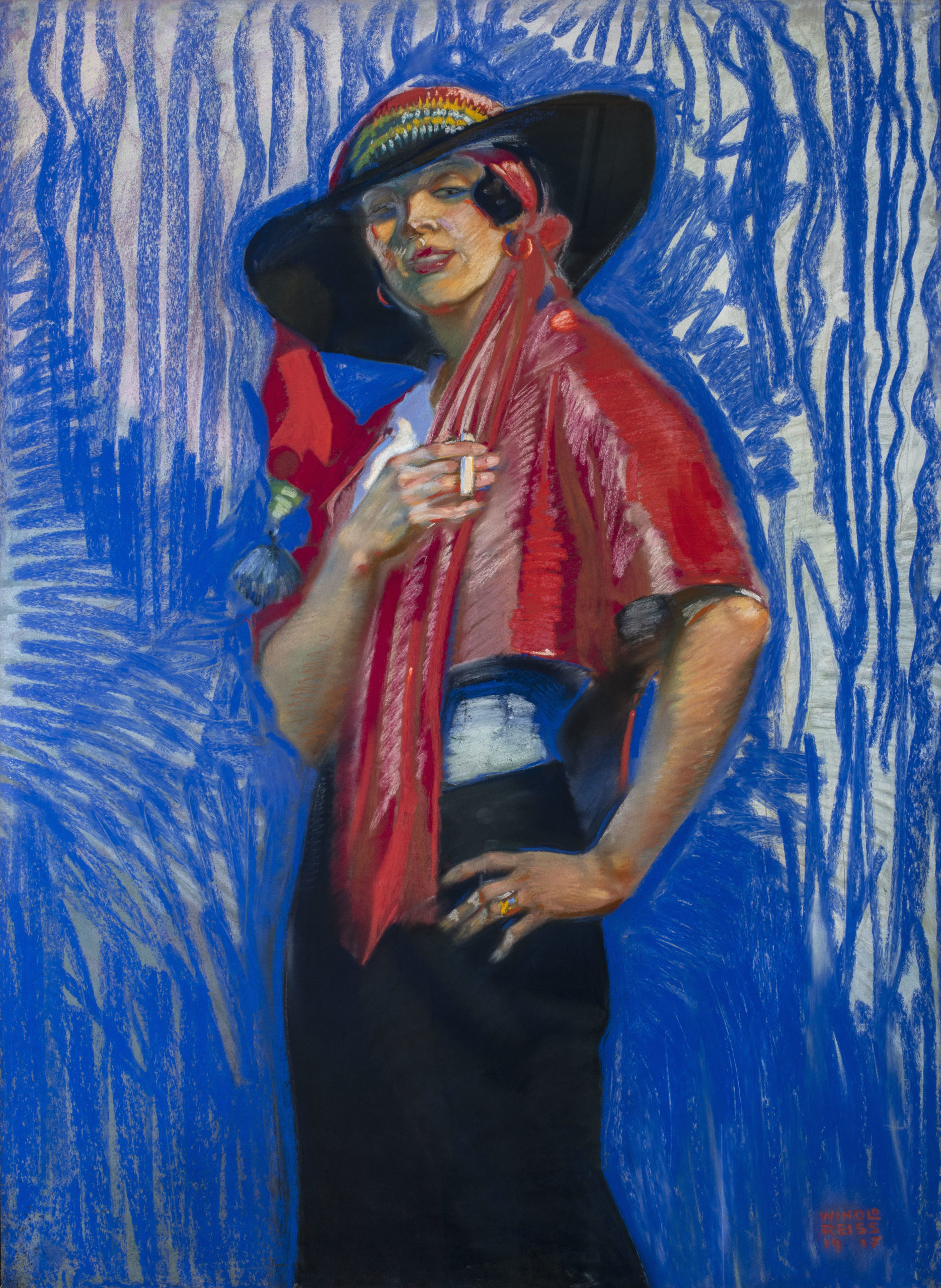 Winold_Reiss_Woman_in_Black_Hat